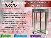 PUERTA GIRATORIA DE CRISTAL - RDR SOLUCI