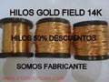 Hilo gold Field 14k para Alambrismo.