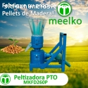 Maquina Meelko para pellets con madera 2